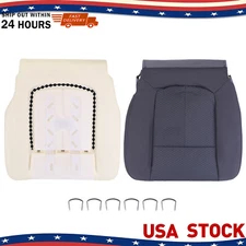 For Ford F-150 2011-2014 Driver Bottom Seat Cover Steel Gray & Foam Cushion