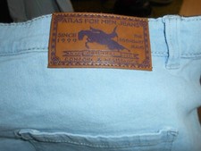 Bellissimi pantaloncini jeans uomo nuovi "Atlas for Men" in OGV/XL