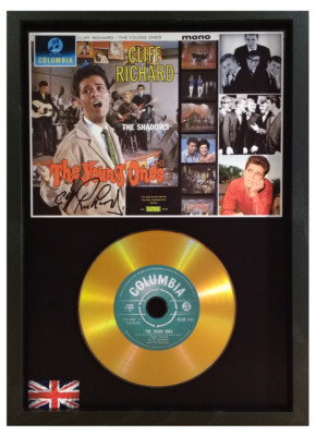the shadows signed gold disc
