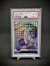 Lionel Messi 2021 Panini Mosaic FIFA WC Mosaic Prizm PSA 10 Argentina
