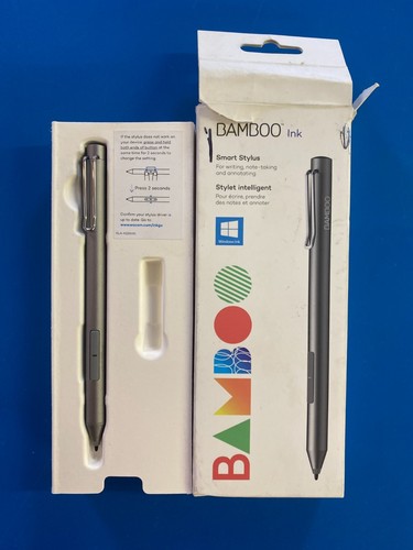 Wacom Bamboo Ink Smart Stylus Pen - Gray Silver For Tablet iPad - Picture 2 of 4