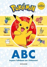 Libro Pokemon Ufficiale ABC Impara l'alfabeto con i Pokemon