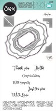 Sizzix Framelits Labels Sentiments 9pc, 6 stamps 665388 Retail 18.99 O. Rose