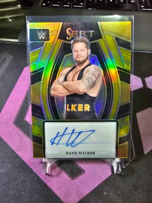 2024 Panini WWE Select Hank Walker Signature Selections SL-HWL Gold 06/10!