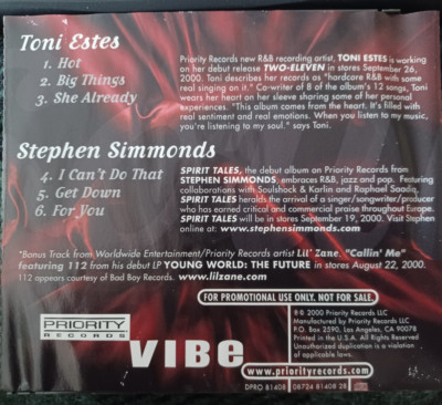 Toni Estes / Stephen Simmonds / Lil Zane - Priority Records Soul Sampler (2000)