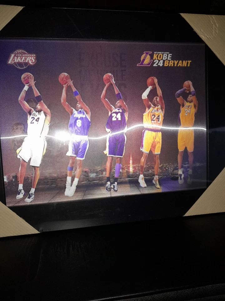 Коби Брайант голограмма картина рамка прибл. 19 x 15 дюймов Новый с упаковкой РЕДКИЙ - Изображение 4 из 4