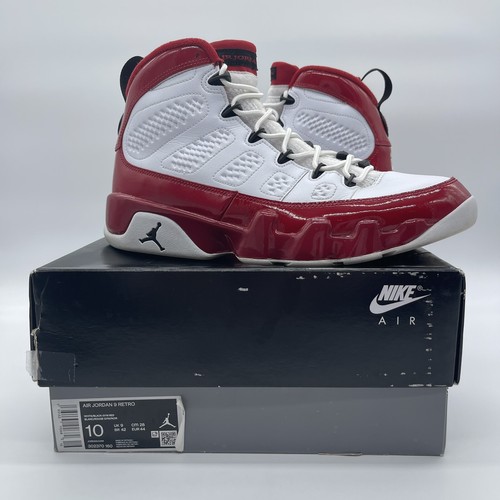Nike Air Jordan 9 Retro Herren Größe 10 Basketballschuhe 302370-160 Fitnessstudio rot LEGIT