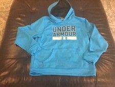 Under Armour boys loose fit blue sweatshirt, size YLG, worn once