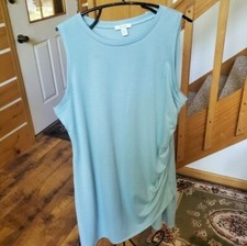 Nine West Ruched Tulip Hem Sleeveless Sz. PXXL Dress