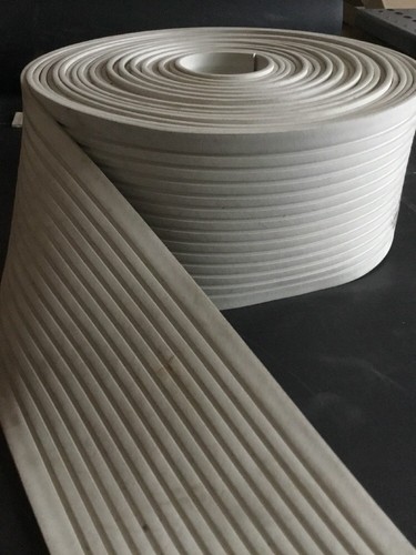 White Ribbed Rubber 4" x 8' (approx 1/8 inch thick) flashing window door garage - Picture 3 of 4