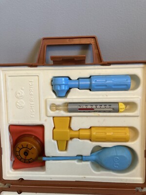 Fisher Price Medical Kit Vintage 1970s Doctor Kit Nurse Kit with