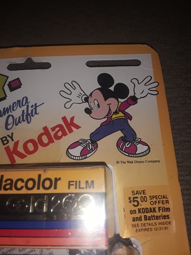 Vintage 1988 Mickey Mouse Mickey-Matic By Kodak New In Package NOS - Picture 3 of 10