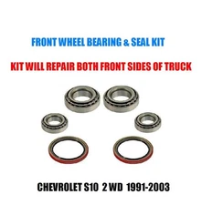 Chevrolet S10 Pickup 2WD Front Wheel Bearing & Seal Kit 1991-2003