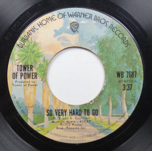Funk 45 Tower Of Power - Clean Slate / So Very Hard To Go On WB - Picture 2 of 2