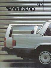 VOLVO 740 GL GLE TURBO Limousine Kombi Youngtimer Prospekt Brochure 1986 C1