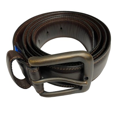 Columbia Brown Casual Faux Leather Vegan Belt Mens Size L 38