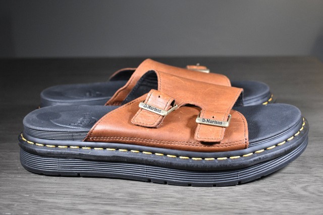 Dr. Martens Dax Brown Leather Slide 