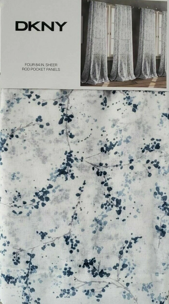 dkny white curtain panels