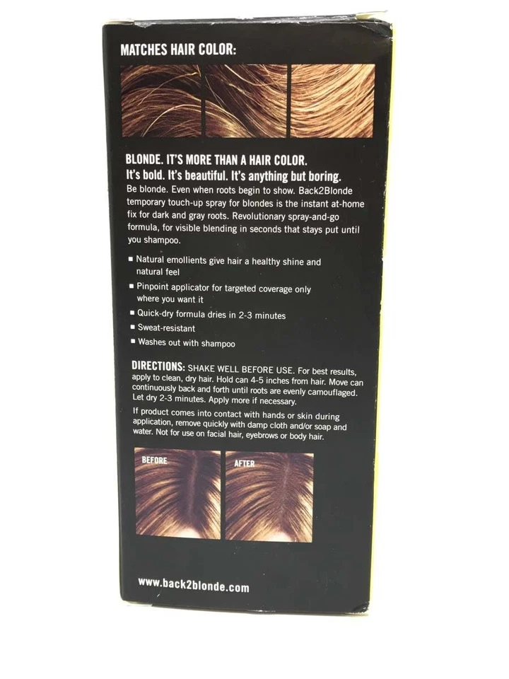 Lote 3 EVERPRO BACK 2 RUBIO TEMPORAL SOLUCIÓN INSTANTÁNEA PARA COLOR DE CABELLO RAÍCES OSCURAS Foto 4 de 4