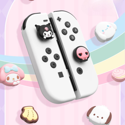 Cartoon Silicone Thumb Grip Caps for Nintendo Switch 1/Switch OLED/Lite 4PCS