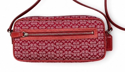 Coach Mini Camera Bag Red Signature Crossbody#J2J 6341 - Picture 2 of 11