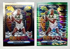 2025 WNBA Panini Prizm #8 Dominique Malonga RC GROOVY /25 - Green Pulsar Prizm