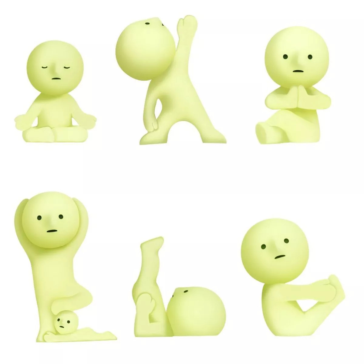 Smiski Yoga Series Glow in the Dark (1 Random figure) 62458