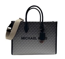 Michael Kors Mirella Medium Satchel  Shoulder Tote Bag MK Ombre Navy Multi
