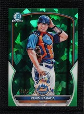 2023 Bowman Sapphire Edition Chrome Prospects Green 56/60 Kevin Parada 0xh3