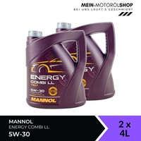 Mannol Energy Combi LL 5W-30 VW BMW LL MB 229.51 MotoröL 2X4 Liter = 8 Liter