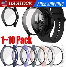 Samsung Galaxy Watch 4 5 6 7 FE 40/44 Tempered Glass Protector Screen Case Cover