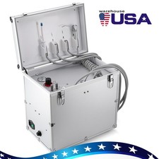Portable Dental Mobile Delivery Unit Air Compressor Suction 4Holes