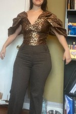 brown and gold ankara sweetheart beckline blouse african fabric beautiful