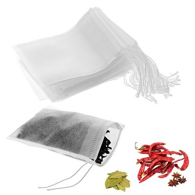 100Pcs Spice Bags for Cooking, 3x4 Inch Sachet Bags Reusable Tea Bag for Loos...