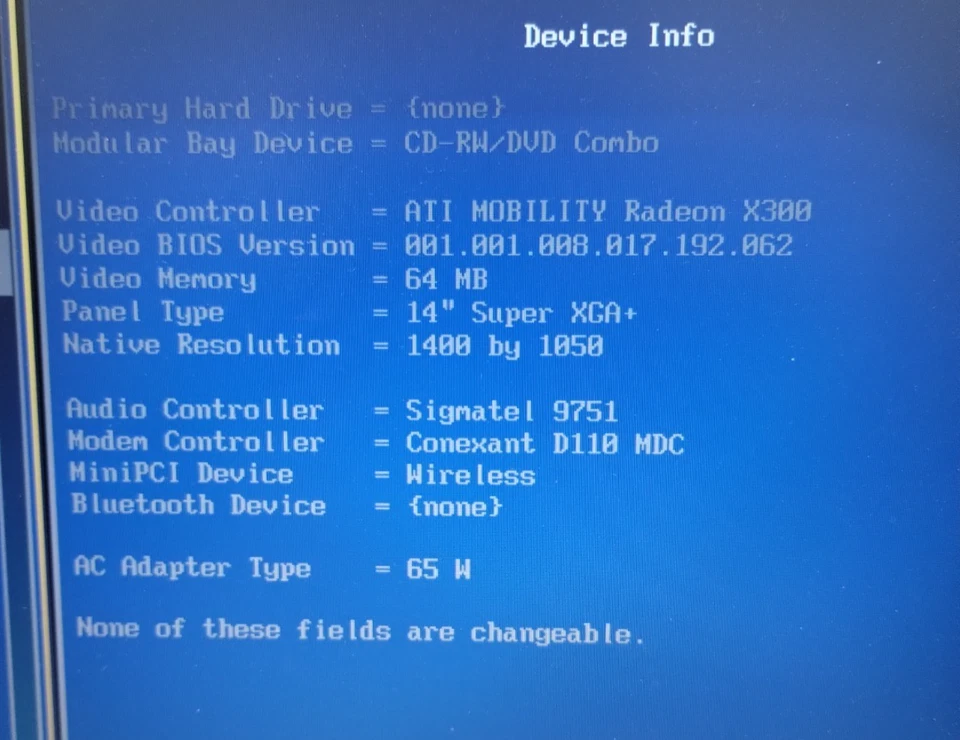 Vintage Dell Latitude D610 14" Laptop Pentium M 2GB RAM No HDD Boots/Bios No OS - Image 3 of 4