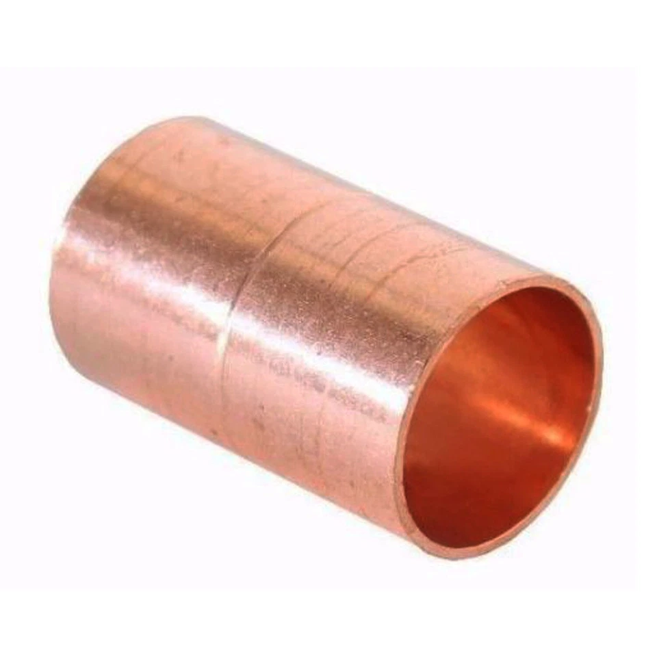 1/2" Coupling Rolled Stop C x C Sweat Ends (BAG OF 25) - COPPER PIPE FITTING - Image 3 of 3