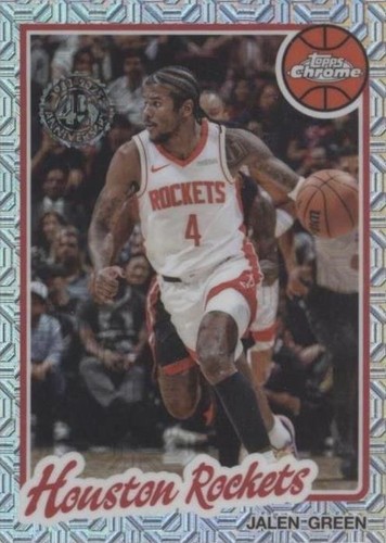 2025-26 Topps Chrome JALEN GREEN Ball of Duty Yellow Refractor