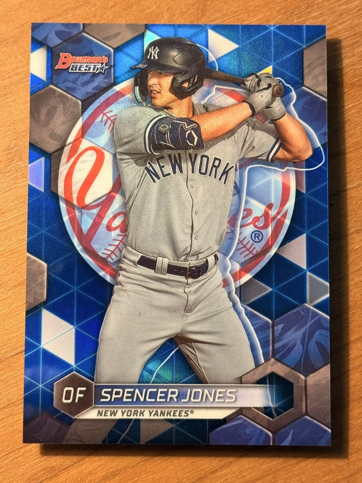 Blue Refractor #/150 — 2023 Bowman's Best Spencer Jones #TP-5 Rookie RC Yankees