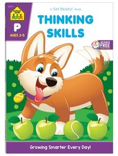 School Zone Thinking Skills Workbook: 64 Pages, Preschool, Kindergarten, Problem