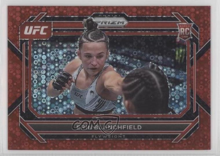 2023 Panini Prizm UFC Red Under Card 89/99 Erin Blanchfield #12 Rookie RC 0t30