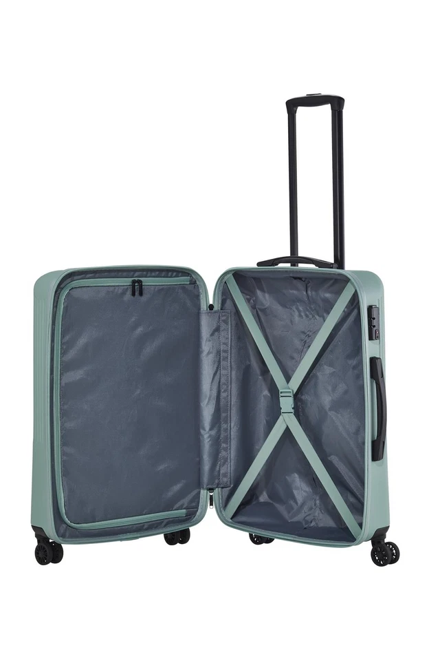 Travelite Trolley klein mittel groß Bali mint grün Hartschale Koffer 4 Räder SET - Bild 4 von 4