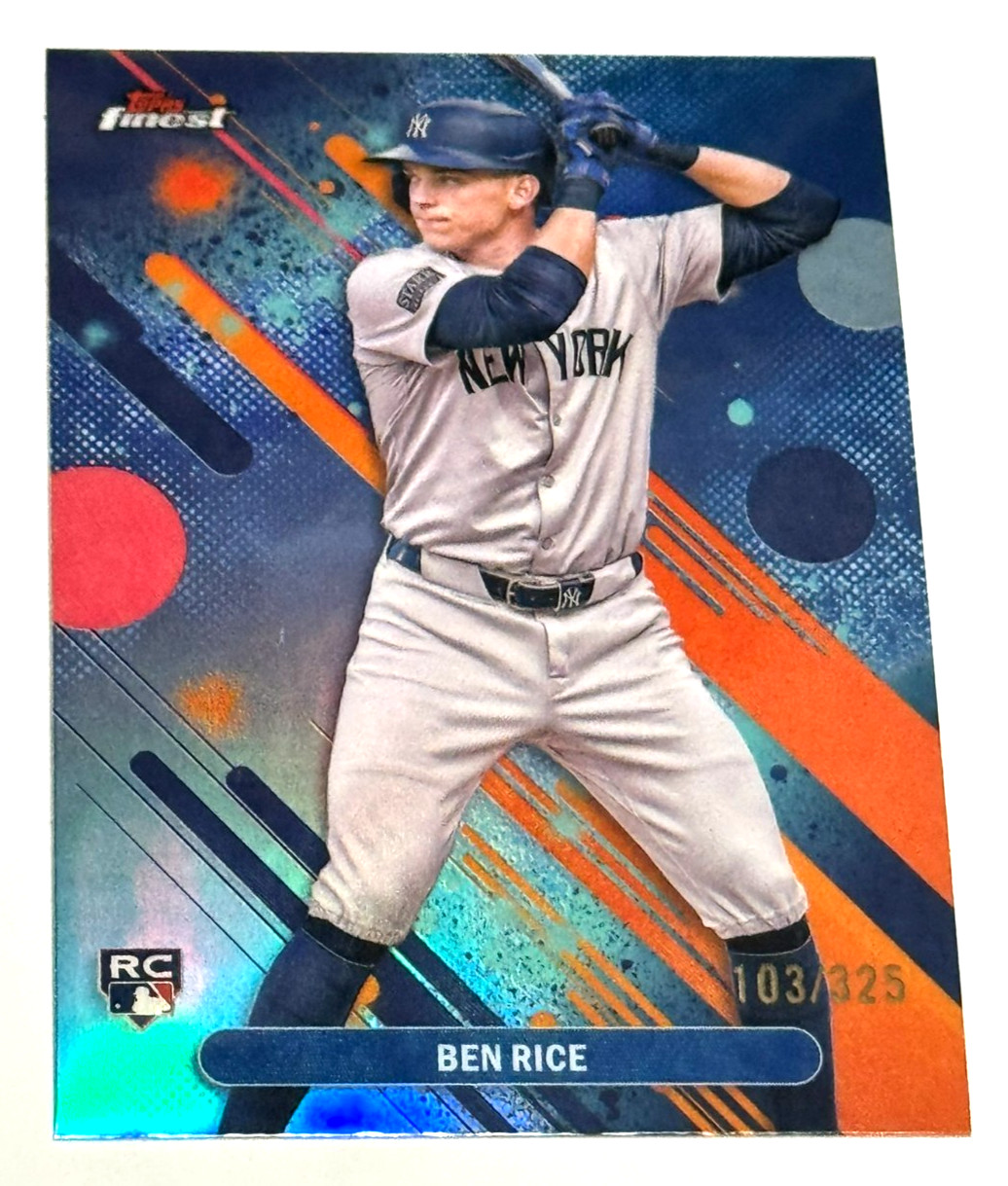 2025 Finest Ben Rice RC #48 103/325  NYY