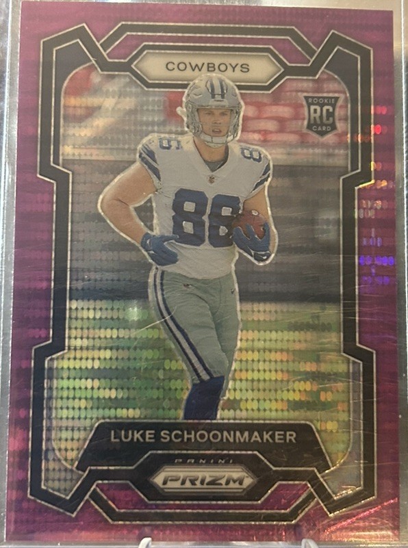 2023 Panini Prizm - Rookies Luke Schoonmaker Purple Pulsar Prizm #325 (RC)