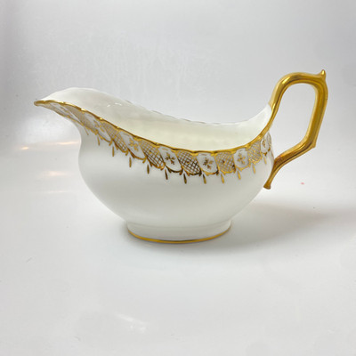 Royal Crown Derby Heraldic Sauciere Sauciere Gold Bone China A.1066 1992