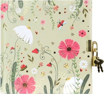 Goldbuch Tagebuch Secret Garden Time To Bloom 16,5 x 16,5 cm, Gold