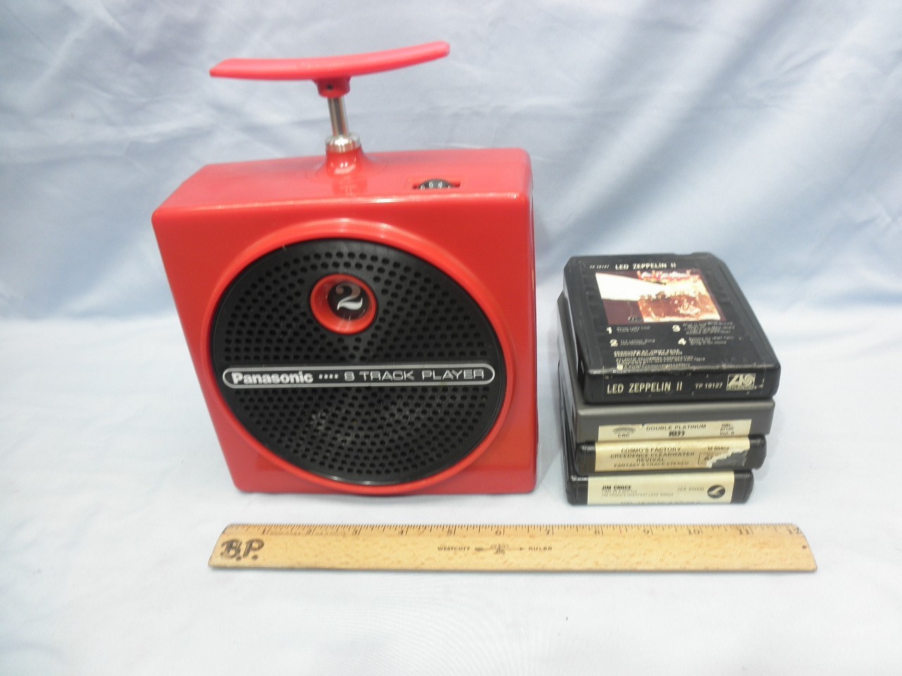 "DETONATOR RED" 1974 Panasonic TNT Dynamite Plunger 8 Track Player-Serviced