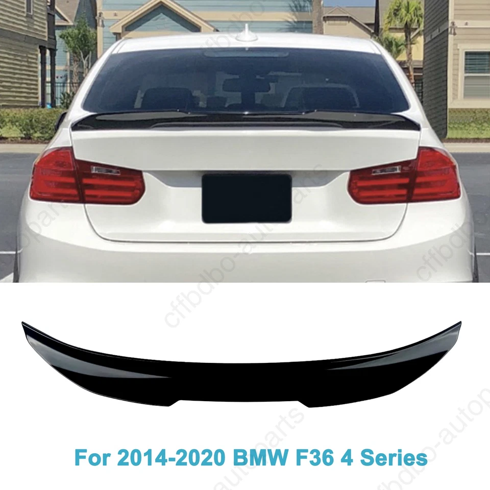 Alerón de maletero negro brillante estilo PSM para BMW F36 428i 435i 440i Gran Coupé 14-18 Foto 2 de 4