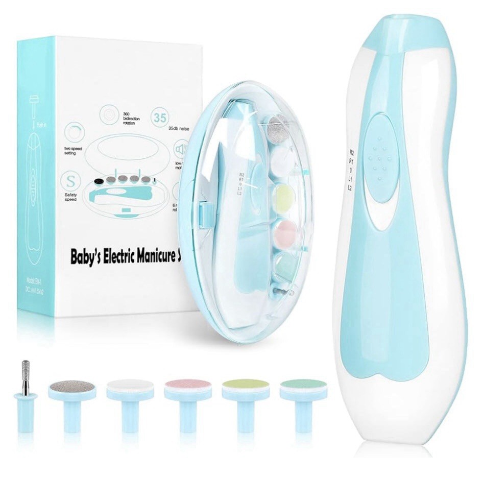 Electric Baby Nail Trimmer 6-6 in-1 File Clipper
