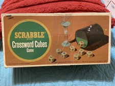SCRABBLE CROSSWORD CUBES 1964 FAMILY WORD GAM...