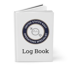 US Navy Operations Specialist Rating Log Book OS Emblem Journal